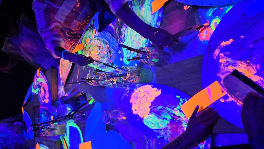 Glow in the Dark Painting workshop