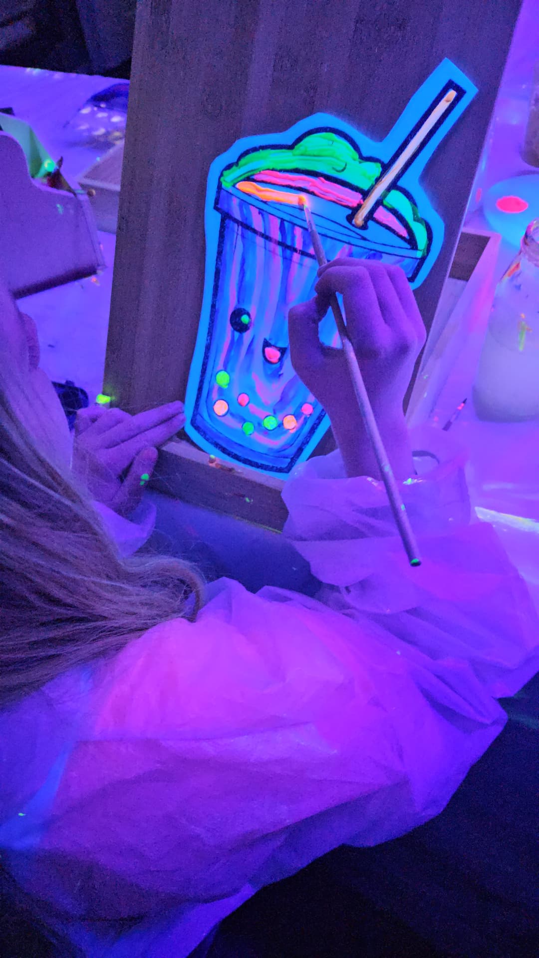 Glow in the Dark Painting workshop